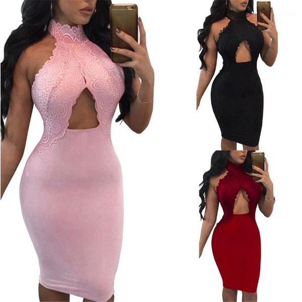 o neck hollow out solic color skinny dress for women sleeveless slim ladies dresses lace womens dresses, Black;gray
o neck hollow out solic color skinny dress for women sleeveless slim ladies dresses lace womens dresses, Black;gray