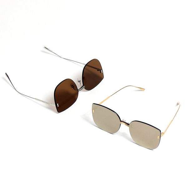 fashion trend rimless sunglasses women vintage big square frameless sun glasses female uv400 protective lenses, White;black
fashion trend rimless sunglasses women vintage big square frameless sun glasses female uv400 protective lenses, White;black