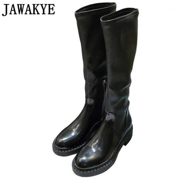 new winter platform boots woman black knee high boots round toe flat heel long women's combat female botas de mujer1
new winter platform boots woman black knee high boots round toe flat heel long women's combat female botas de mujer1
