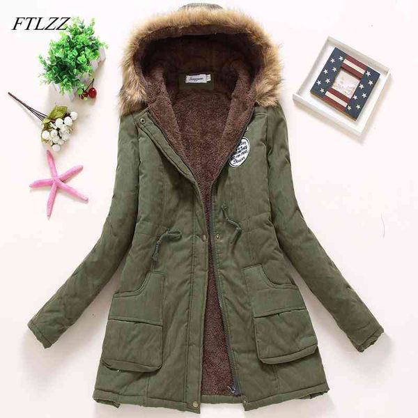 Women's Wool & Blends 2022 Parkas Women Winter Coat Thickening Cotton Jacket Womens Outwear For Female 5VKM, Black
Women's Wool & Blends 2022 Parkas Women Winter Coat Thickening Cotton Jacket Womens Outwear For Female 5VKM, Black