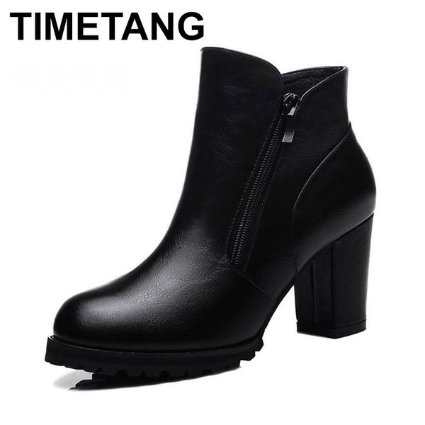 boots timetang 2021 autumn ankle female fashion thick heel platform women leather ladies high heels shoes woman, Black
boots timetang 2021 autumn ankle female fashion thick heel platform women leather ladies high heels shoes woman, Black