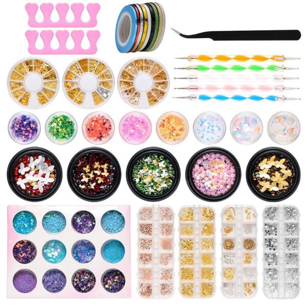 nail art decorations 39pcs professional kit rhinestones pearls butterfly glitter sequins for 3d manicure accessories, Silver;gold
nail art decorations 39pcs professional kit rhinestones pearls butterfly glitter sequins for 3d manicure accessories, Silver;gold