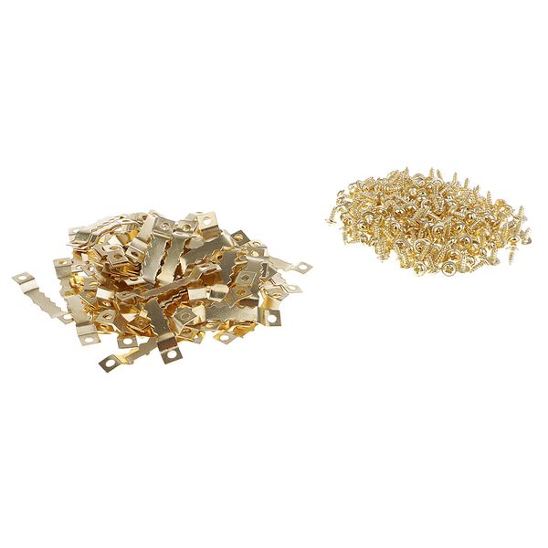 100 pieces 45mm golden saw tooth hanging bracket clock picture frame hook painting mirror hanger canvas art hangers with 200 pieces screw
100 pieces 45mm golden saw tooth hanging bracket clock picture frame hook painting mirror hanger canvas art hangers with 200 pieces screw