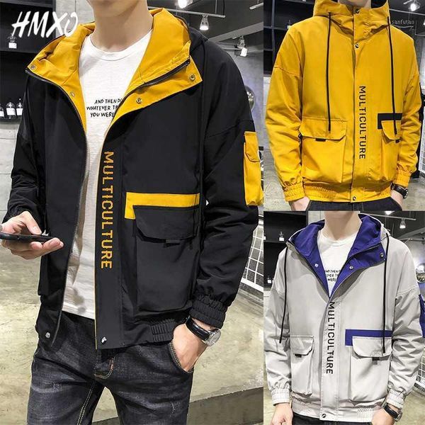 hmxo 2020 new casual letter print jacket spring fashion men's hooded jacket men harajuku streetwear style male big pocket coats1, Black;brown
hmxo 2020 new casual letter print jacket spring fashion men's hooded jacket men harajuku streetwear style male big pocket coats1, Black;brown