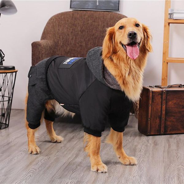 black thick large dog padded coat winter medium big dog jumpsuit warm overalls pet clothes for alaska labrador
black thick large dog padded coat winter medium big dog jumpsuit warm overalls pet clothes for alaska labrador