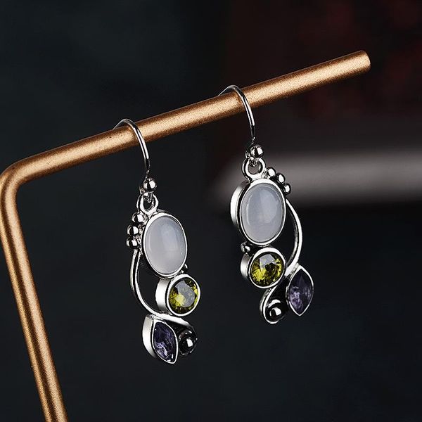 vintage imitation moonstone silver color dangle earrings for women boho jewelry wedding engagement drop earring gifts
vintage imitation moonstone silver color dangle earrings for women boho jewelry wedding engagement drop earring gifts
