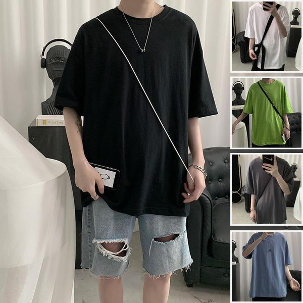 casual short sleeve men's basic harajuku loose t-shirt men's round neck summer solid color base shirt men clothing t shirt1, White;black
casual short sleeve men's basic harajuku loose t-shirt men's round neck summer solid color base shirt men clothing t shirt1, White;black