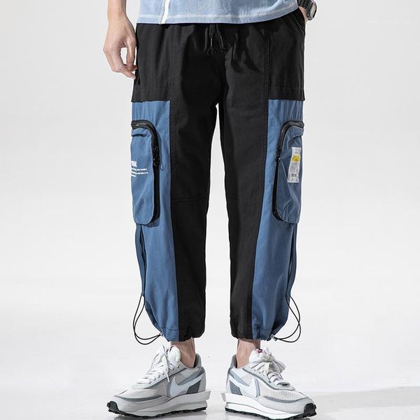 men's pants men 2021 casual cargo cotton mid safari style loose fit pleated drawstring ankle length pants1, Black
men's pants men 2021 casual cargo cotton mid safari style loose fit pleated drawstring ankle length pants1, Black