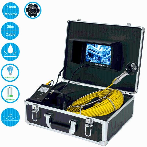 7inch dvr 20m 1000tvl hd 23mm camera lens drain sewer pipeline industrial endoscope pipe inspection video camera
7inch dvr 20m 1000tvl hd 23mm camera lens drain sewer pipeline industrial endoscope pipe inspection video camera