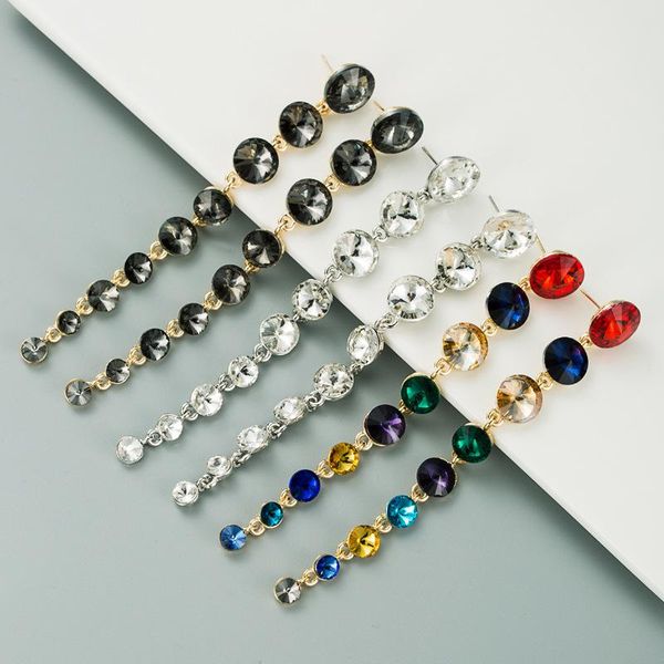 New Geometric Long Rainbow CZ Zirconia Crystal Dangle Drop Earrings for Elegant Women Bridal Wedding Jewelry Accessories Gift, Silver
New Geometric Long Rainbow CZ Zirconia Crystal Dangle Drop Earrings for Elegant Women Bridal Wedding Jewelry Accessories Gift, Silver