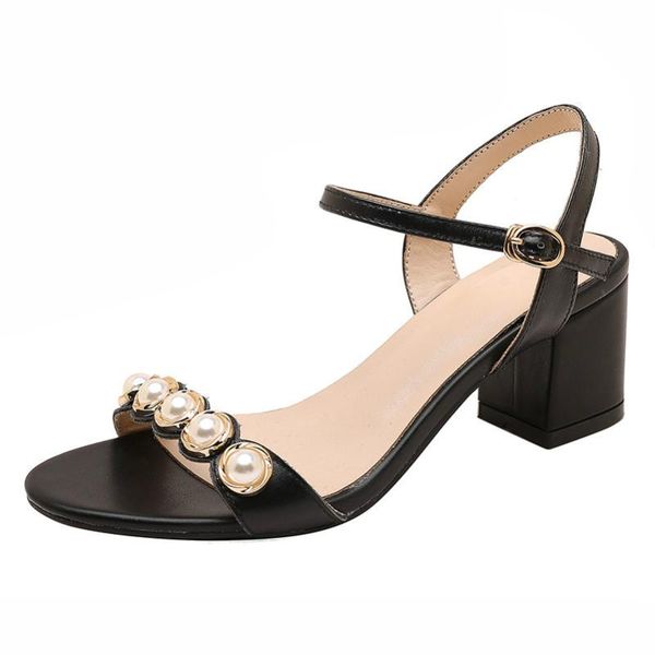 summer sandals women shoes genuine leather block heels real buckle open toe ladies sandles size 41 42, Black
summer sandals women shoes genuine leather block heels real buckle open toe ladies sandles size 41 42, Black