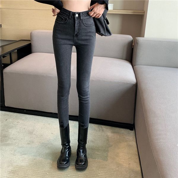2020 autumn new elastic little feet pencil high waist jeans tight skinny pants women's wear
2020 autumn new elastic little feet pencil high waist jeans tight skinny pants women's wear