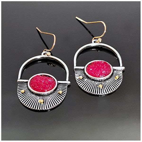 fashion vintage natural red ore crystal cluster drop earrings for women boho dangle earring india jewelry accessories gifts, Silver
fashion vintage natural red ore crystal cluster drop earrings for women boho dangle earring india jewelry accessories gifts, Silver