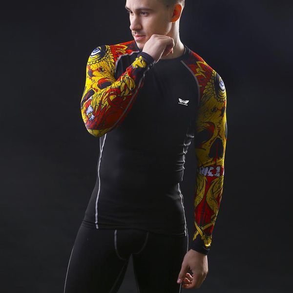 men compression long sleeve breathable quick dry t shirts bodybuilding weight lifting base layer fitness tight t-shirt 201203, White;black
men compression long sleeve breathable quick dry t shirts bodybuilding weight lifting base layer fitness tight t-shirt 201203, White;black