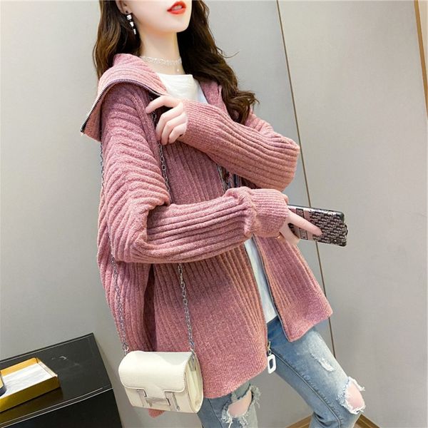xzyod stand collar zipper and women's sle winter versatile new fashion sweatersweater sweater korean loose cardigan 2020 solid color lo, White;black
xzyod stand collar zipper and women's sle winter versatile new fashion sweatersweater sweater korean loose cardigan 2020 solid color lo, White;black