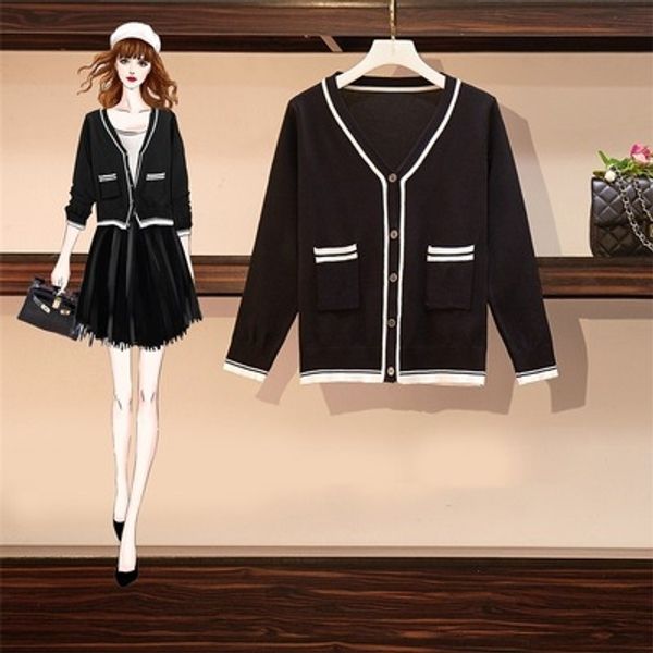 fall sweater perfume jacket perfume 2020 new style fat sister loose knit cardigan jacket women's small fragrance v-neck show thin versa, White;black
fall sweater perfume jacket perfume 2020 new style fat sister loose knit cardigan jacket women's small fragrance v-neck show thin versa, White;black