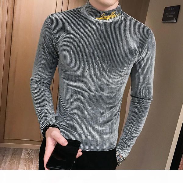 british style men t shirt autumn new knitted t-shirts mens long sleeve streetwear slim fit casual turtleneck bottom tees shirts cx200711, White;black
british style men t shirt autumn new knitted t-shirts mens long sleeve streetwear slim fit casual turtleneck bottom tees shirts cx200711, White;black