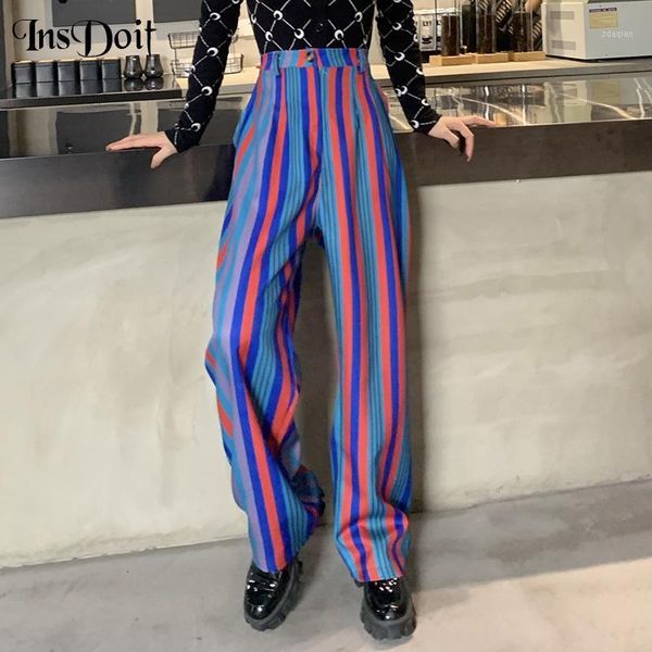 women's pants & capris insdoit vintage streetwear stripe print gothic chic high waist long trousers harajuku elegant women casual loose, Black;white
women's pants & capris insdoit vintage streetwear stripe print gothic chic high waist long trousers harajuku elegant women casual loose, Black;white