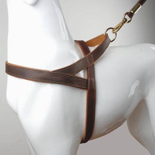 1\" wide genuine leather dog harness brown for walking training medium large dogs pitbull boxer german shepherd 30-36\" ch jlljld
1\" wide genuine leather dog harness brown for walking training medium large dogs pitbull boxer german shepherd 30-36\" ch jlljld