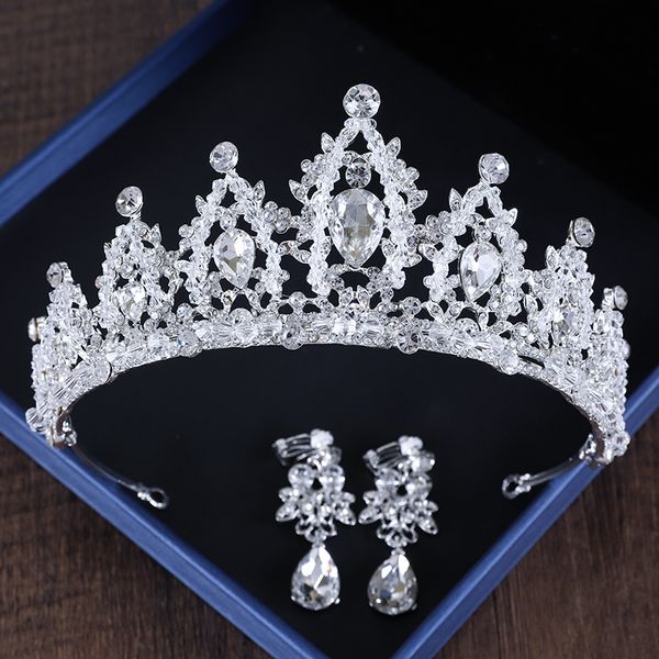 female 18-year-old gift net red same type goddess headdress korean bridal crown high-end atmosphere, Silver
female 18-year-old gift net red same type goddess headdress korean bridal crown high-end atmosphere, Silver