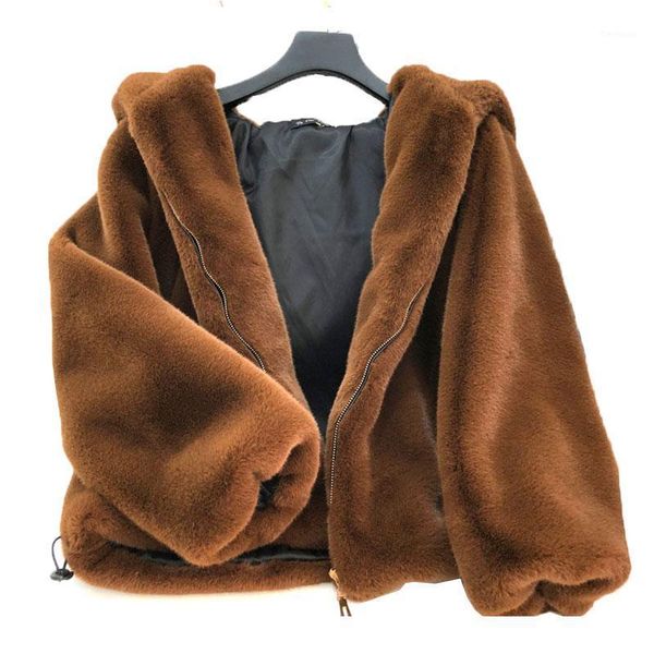 2020 new winter fur coat thick plush cute hooded jacket women brown bear ears imitation rex fur short zipper jacket women1, Black
2020 new winter fur coat thick plush cute hooded jacket women brown bear ears imitation rex fur short zipper jacket women1, Black