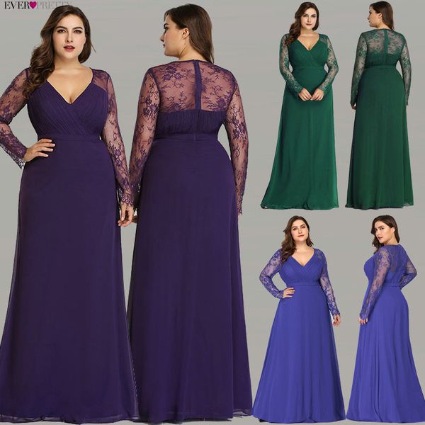 formal evening dresses ever pretty women's autumn elegant v-neck long sleeve lace plus size prom evening party gowns lj201123, White;black
formal evening dresses ever pretty women's autumn elegant v-neck long sleeve lace plus size prom evening party gowns lj201123, White;black