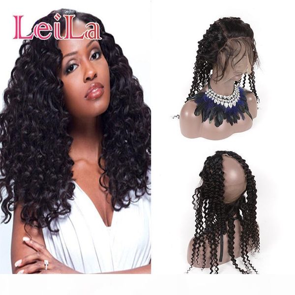 brazilian deep wave wavy pre plucked 360 lace frontal closure unprocessed human hair with full frontal lace band closure deep wave, Black;brown
brazilian deep wave wavy pre plucked 360 lace frontal closure unprocessed human hair with full frontal lace band closure deep wave, Black;brown