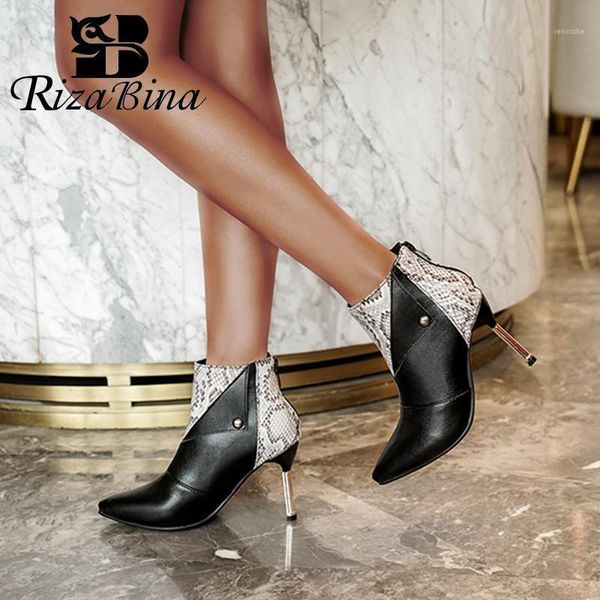 boots rizabina plus size 32-48 women ankle high heel winter shoes fashion zipper short office lady footwear1, Black
boots rizabina plus size 32-48 women ankle high heel winter shoes fashion zipper short office lady footwear1, Black