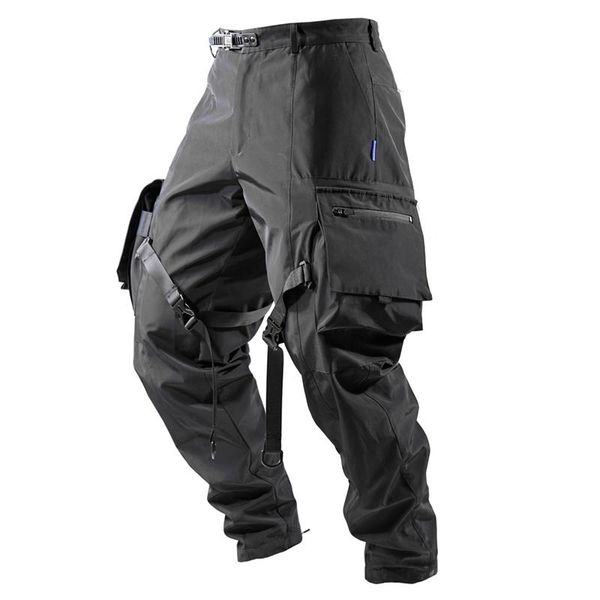 men's pants cargo with straps large pockets waterproof outdoor techwear darkwear ninjawear reindee lusion, Black
men's pants cargo with straps large pockets waterproof outdoor techwear darkwear ninjawear reindee lusion, Black
