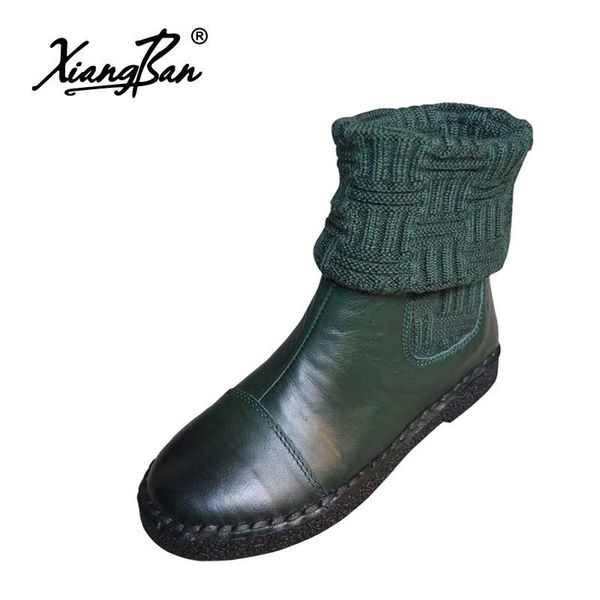 2020 autumn leisure comfort women boots knitted medium tube boots warm velvet flat shoes winter ladies snow round head, Black
2020 autumn leisure comfort women boots knitted medium tube boots warm velvet flat shoes winter ladies snow round head, Black