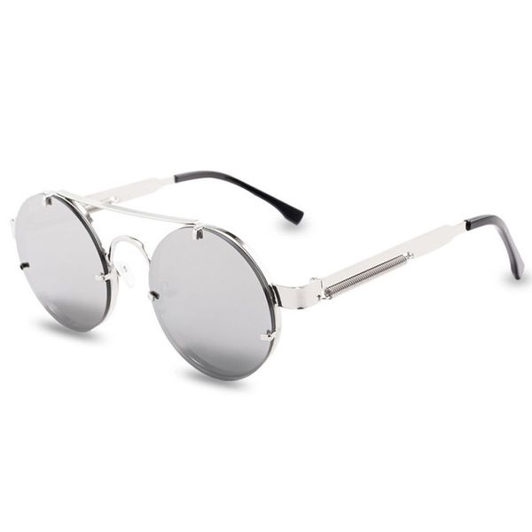 round steampunk sunglasses brand design men women metal punk sun glasses vintage sunglass uv400 shades eyewear gafas de sol, White;black
round steampunk sunglasses brand design men women metal punk sun glasses vintage sunglass uv400 shades eyewear gafas de sol, White;black