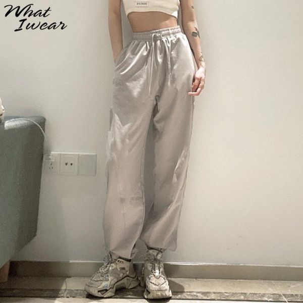 drawstring loose high waist cargo pants women 2020 fahion streetwear sweatpants pocket femme fitness bottoms autumn trousers, Black;white
drawstring loose high waist cargo pants women 2020 fahion streetwear sweatpants pocket femme fitness bottoms autumn trousers, Black;white