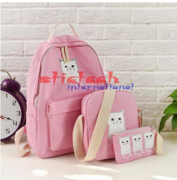 by dhl or ems 10pcs women backpack cat printing canvas school bags for teenager girls preppy style 3 set/pc cute book bag
by dhl or ems 10pcs women backpack cat printing canvas school bags for teenager girls preppy style 3 set/pc cute book bag