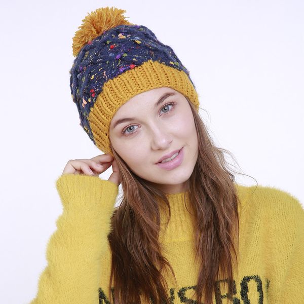 beanie/skull caps arrive autumn winter women hand-woven cream color twist design rough big wool ball knitted hats thicken warm beanie hat, Blue;gray
beanie/skull caps arrive autumn winter women hand-woven cream color twist design rough big wool ball knitted hats thicken warm beanie hat, Blue;gray