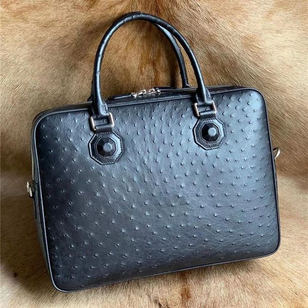 authentic true ostrich skin businessmen travel bag working purse lapbriefcase genuine leather male large handle handbag
authentic true ostrich skin businessmen travel bag working purse lapbriefcase genuine leather male large handle handbag