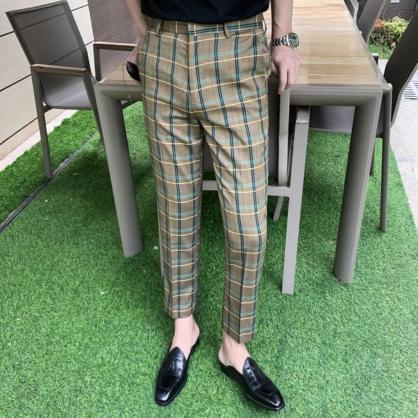 daio mens korean summer men's plaid style versatile trousers slim fit small feet casual capris british
daio mens korean summer men's plaid style versatile trousers slim fit small feet casual capris british