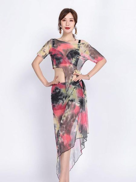 stage wear tie-dyed floral 2021 women class off-shoulder and skirt side slit belly dance costume set for girls1, Black;red
stage wear tie-dyed floral 2021 women class off-shoulder and skirt side slit belly dance costume set for girls1, Black;red