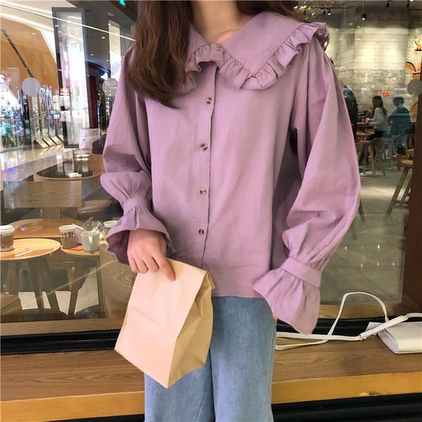 plus size chemisiers et blouses femme peter pan collar blusas spring fall women clothes fashion solid flare sleeve shirts, White
plus size chemisiers et blouses femme peter pan collar blusas spring fall women clothes fashion solid flare sleeve shirts, White