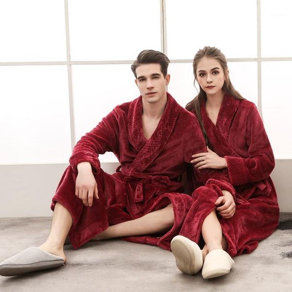 robe sets long plus size winter thick warm flannel kimono women bathrobe men luxury dressing gown male bath robe dressing gown1, Black;red
robe sets long plus size winter thick warm flannel kimono women bathrobe men luxury dressing gown male bath robe dressing gown1, Black;red