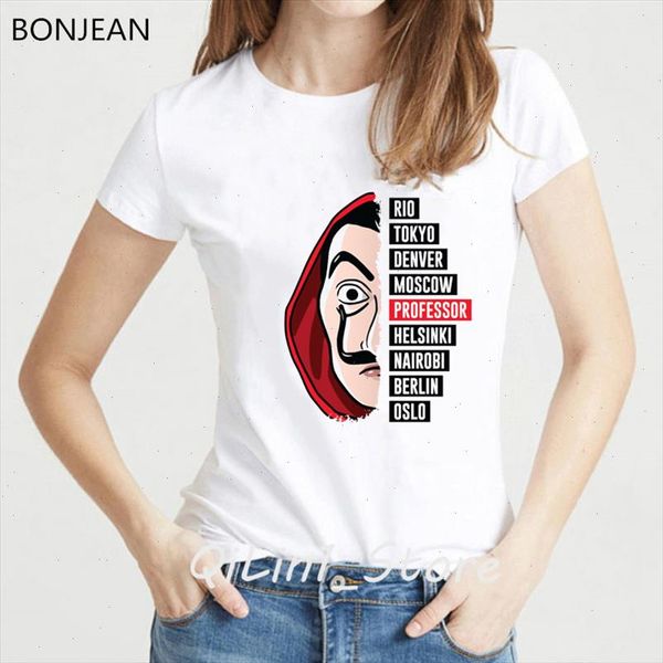 vogue funny t shirts graphic tees la casa de papel tshirt femme money heist tees tv series female t shirt streetwear, White
vogue funny t shirts graphic tees la casa de papel tshirt femme money heist tees tv series female t shirt streetwear, White