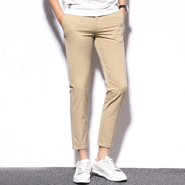 75i7q summer new casual nine-point casual thin slim fit straight korean style youth men's pants fashionable ice silk men's pants 8, Blue
75i7q summer new casual nine-point casual thin slim fit straight korean style youth men's pants fashionable ice silk men's pants 8, Blue