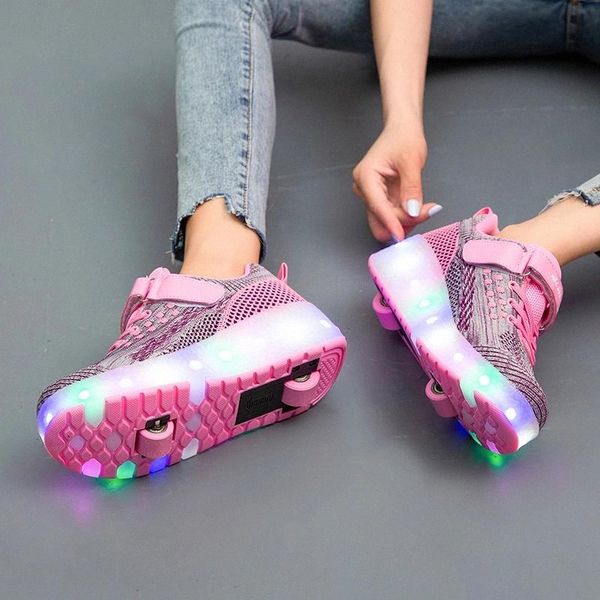 children boy girl two wheels luminous glowing skating sneakers led usb light roller skate shoes kids led shoes for boys girls #2k0y
children boy girl two wheels luminous glowing skating sneakers led usb light roller skate shoes kids led shoes for boys girls #2k0y