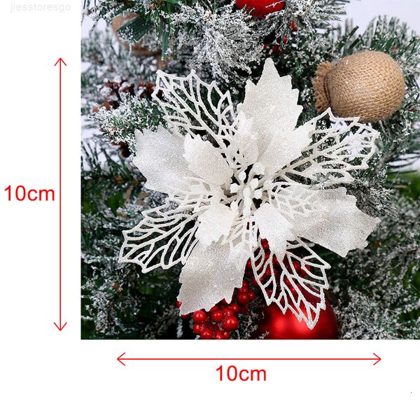 1/5/10pcs glitter artificial flowers merry ornaments christmas tree decorations for home new year wedding party decor
1/5/10pcs glitter artificial flowers merry ornaments christmas tree decorations for home new year wedding party decor