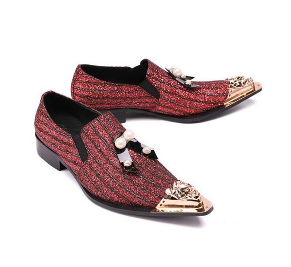genuine new leather men red wedding shoes iron head oxfords shoes for men dress size 46 47, Black
genuine new leather men red wedding shoes iron head oxfords shoes for men dress size 46 47, Black