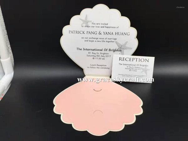 30pcs/lot new laser cut shell design creative folded style paper wedding invitation rsvp cards text customized1
30pcs/lot new laser cut shell design creative folded style paper wedding invitation rsvp cards text customized1