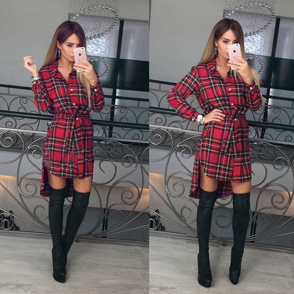 casual belt femme fashion women's long sleeve henley color block plaid tunic shirt autumn casual women tee shirts blouse, White
casual belt femme fashion women's long sleeve henley color block plaid tunic shirt autumn casual women tee shirts blouse, White