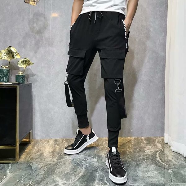 ktpvj street men's hip national fashion spring and smallhip-hop men's hip hop pants autumn personalized ribbon pants pantsoveralls, Blue
ktpvj street men's hip national fashion spring and smallhip-hop men's hip hop pants autumn personalized ribbon pants pantsoveralls, Blue