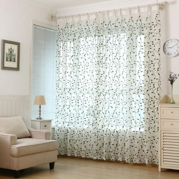 embroidered green leaves simple tulle curtains for living room kitchen bedroom custom made window screening
embroidered green leaves simple tulle curtains for living room kitchen bedroom custom made window screening
