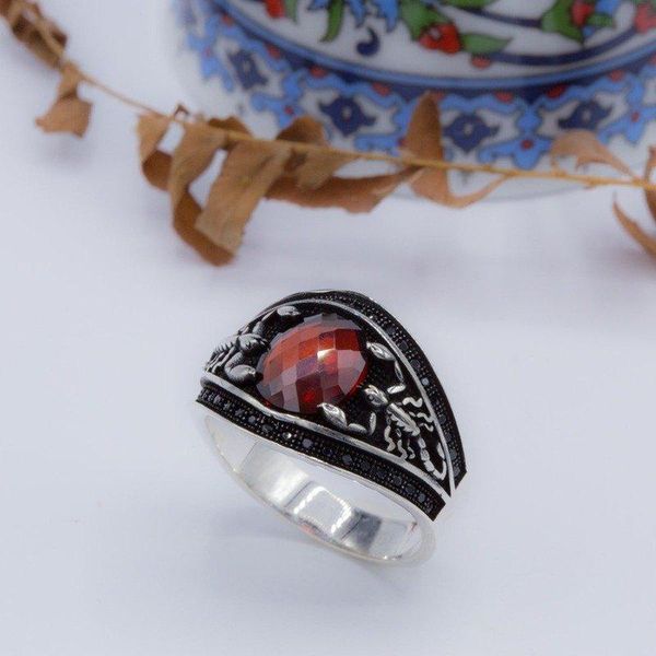 cluster rings 925 sterling red zircon stone scorpion model silver ring fashion turkish quality handmade jawelery, Golden;silver
cluster rings 925 sterling red zircon stone scorpion model silver ring fashion turkish quality handmade jawelery, Golden;silver