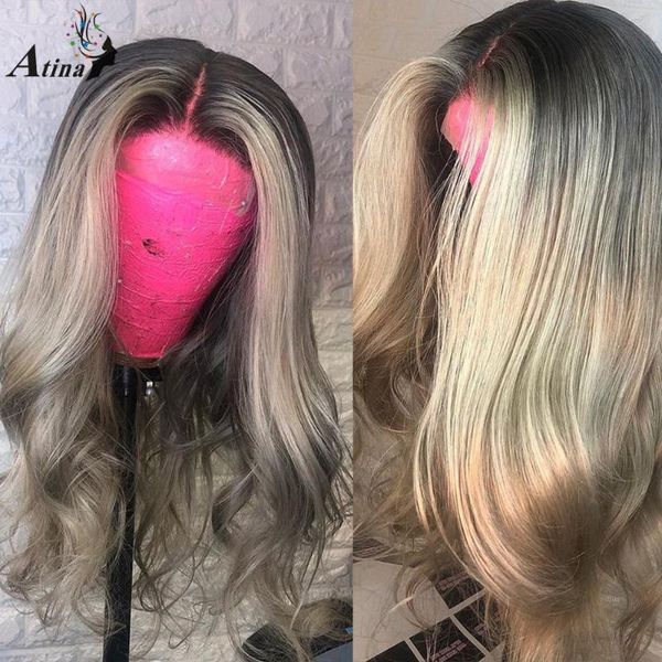lace wigs ombre 613 gray colored body wave human hair wig pre plucked hd transparent glueless remy front for black women closure, Black;brown
lace wigs ombre 613 gray colored body wave human hair wig pre plucked hd transparent glueless remy front for black women closure, Black;brown